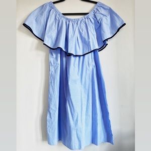 J. Crew off shoulder shirt dress